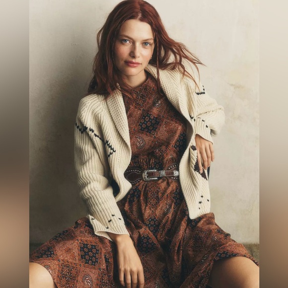 The Great. Lodge Horse Cardigan *as seen on The Pitt* size 3 or Large - Picture 2 of 12